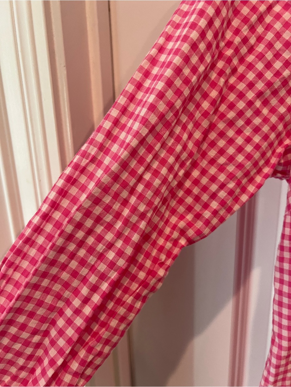 J. Crew Women’s Pink Gingham Button-Down Shirt Size Small 100% Cotton - Picture 8 of 13